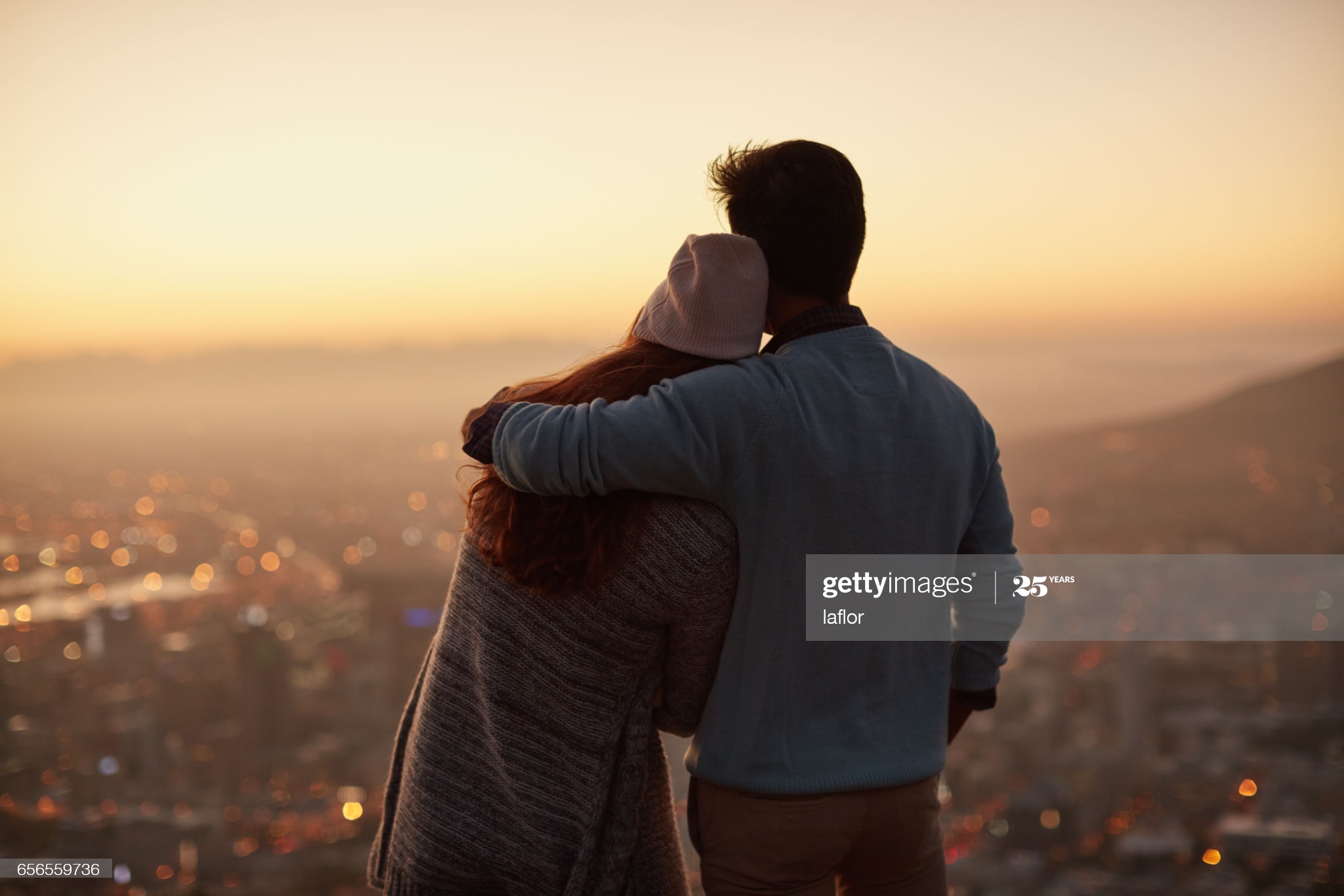 sunset from above